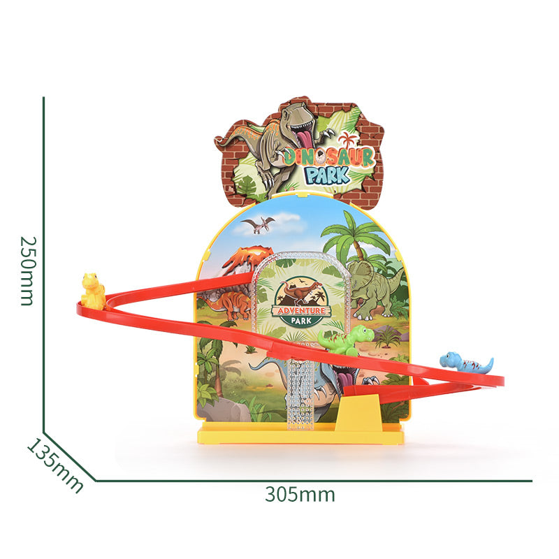 3D Dinosaur Chase & Race Track with Lights & Sound