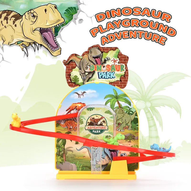 3D Dinosaur Chase & Race Track with Lights & Sound