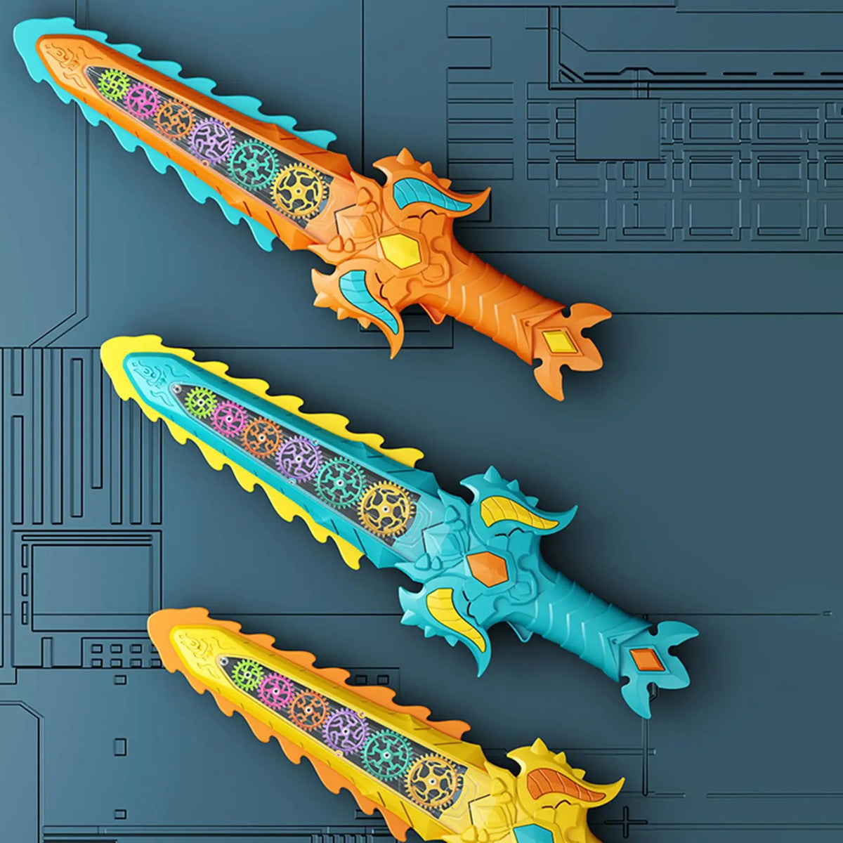 Electric Gear Sword Light & Sound Toy