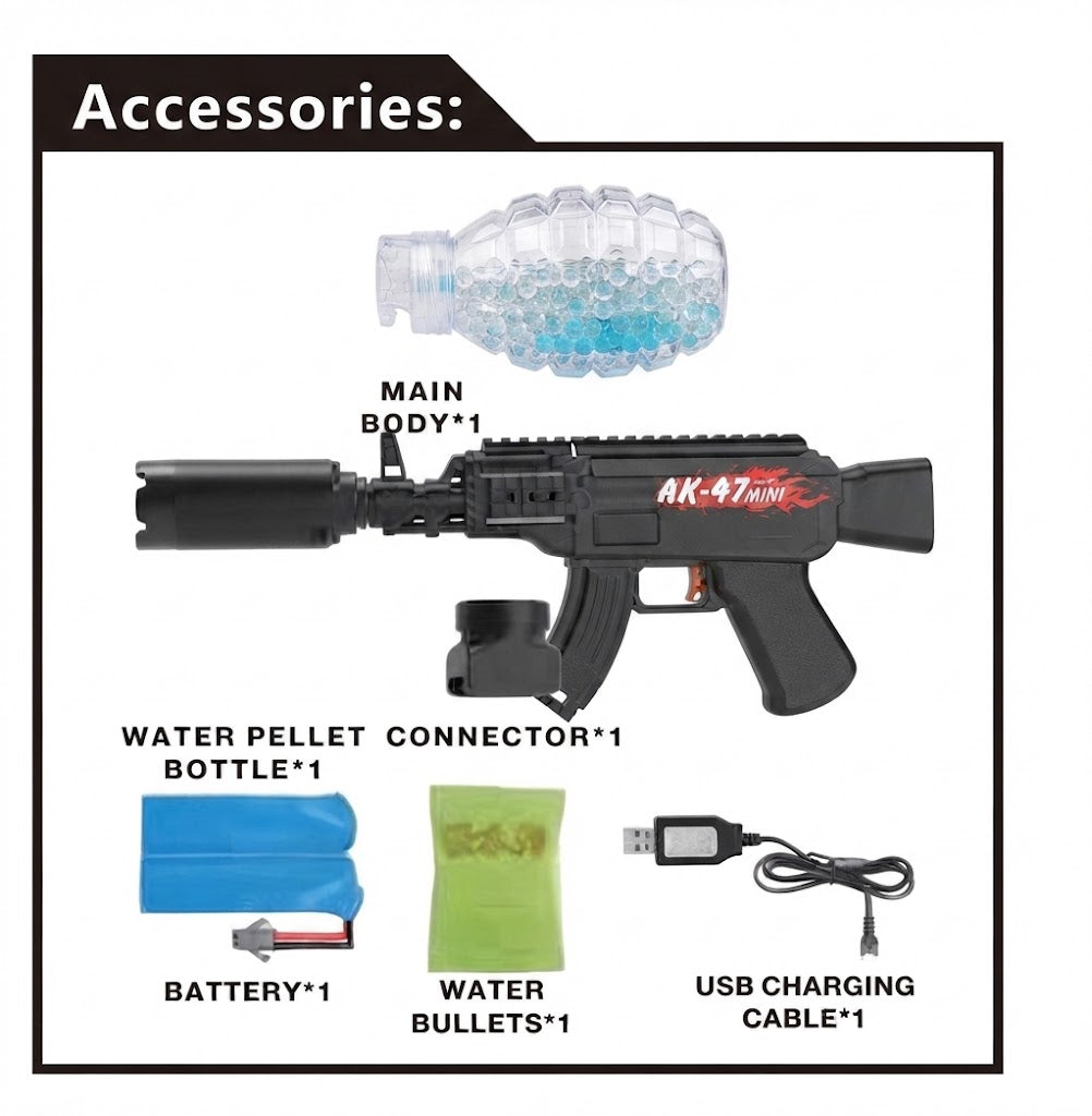 Electric AK-47 Gel Blaster Shooting Gun
