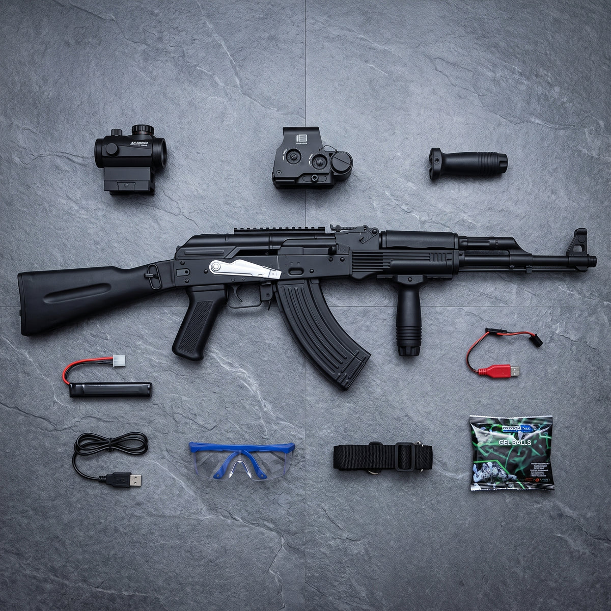 Electric AK-74U Gel Blaster Shooting Gun