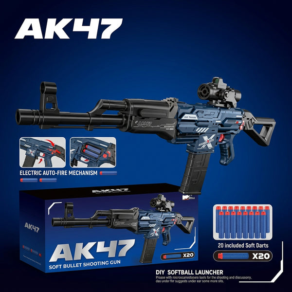 Electric AK47 Soft Bullet Shooting Gun