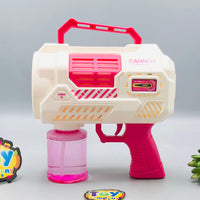 Electric Cannon Colorful Bubble Gun
