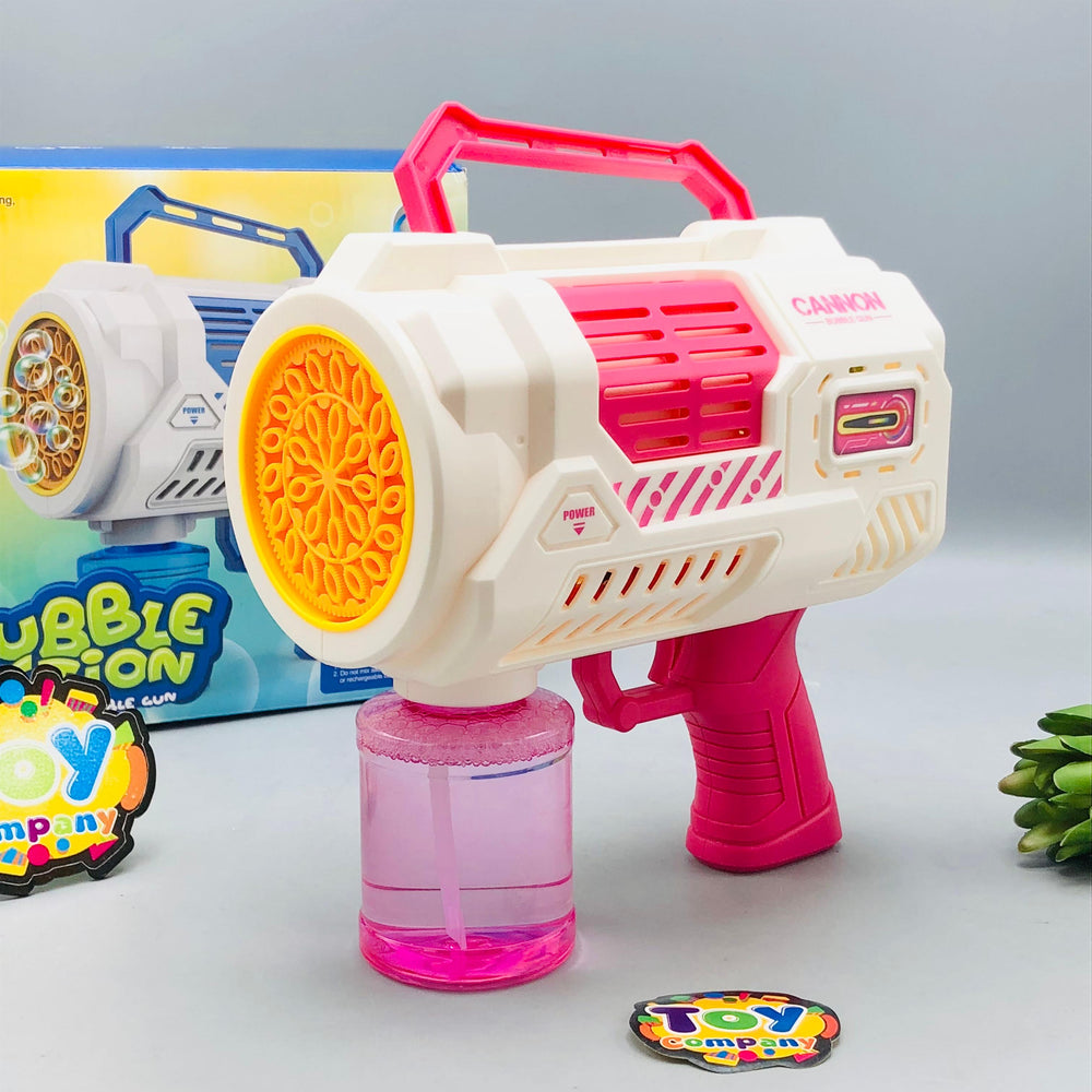 Electric Cannon Colorful Bubble Gun