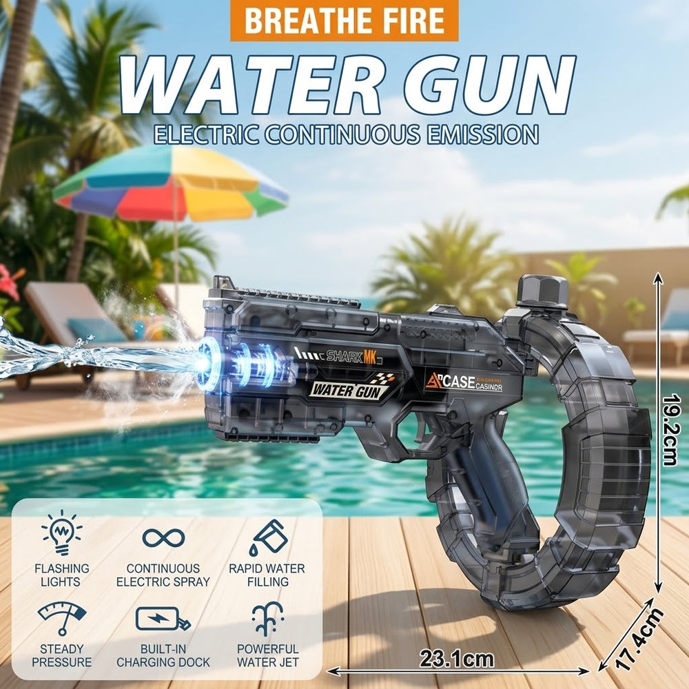 Electric Continuous Water Firing Gun With Smoke