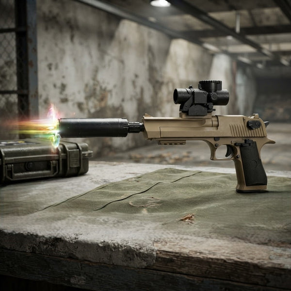 Electric Eagle Gel Blaster Glock With Light Muffler