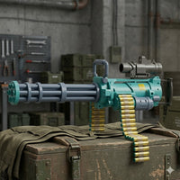 Electric Large M134 Gatling Soft Bullet Shooting Gun