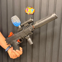 Electric M1911 Gel Blaster Shooting Gun With Smoke Muffler