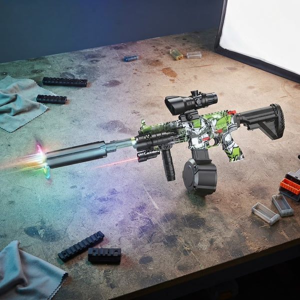 Electric M416 Gel Blaster Shooting Gun With Light Muffler