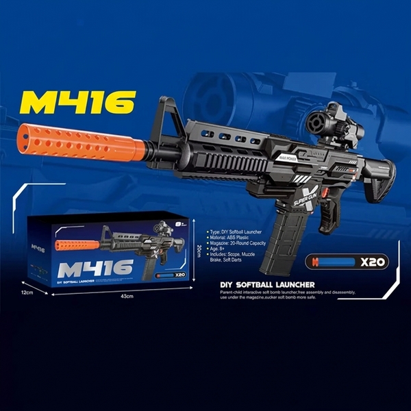 Electric M416 Soft Bullet Shooting Gun