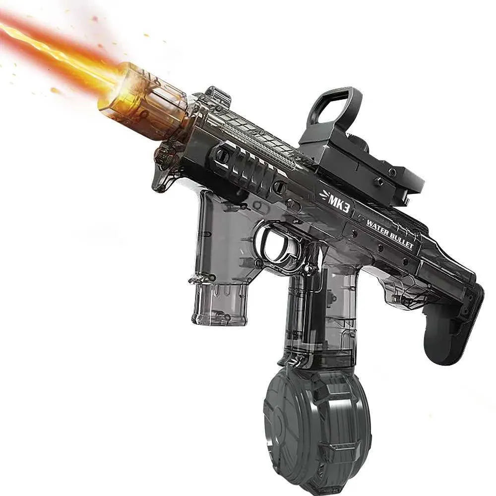 Electric MK3 Water Shooting Gun With Light Silencer