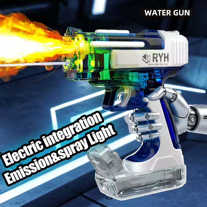 Electric Mini Water Shooting Gun With Smoke