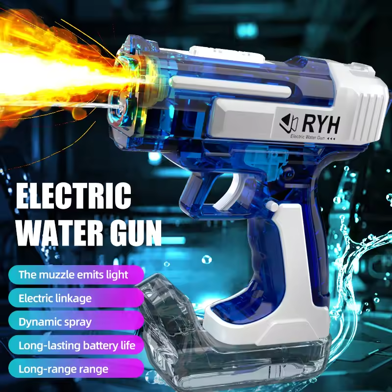 Electric Mini Water Shooting Gun With Smoke