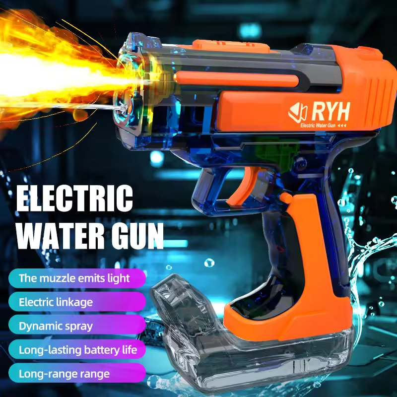 Electric Mini Water Shooting Gun With Smoke