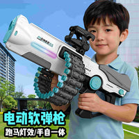Electric & Manual Pioneer Soft Bullet Shooting Gun With Lights