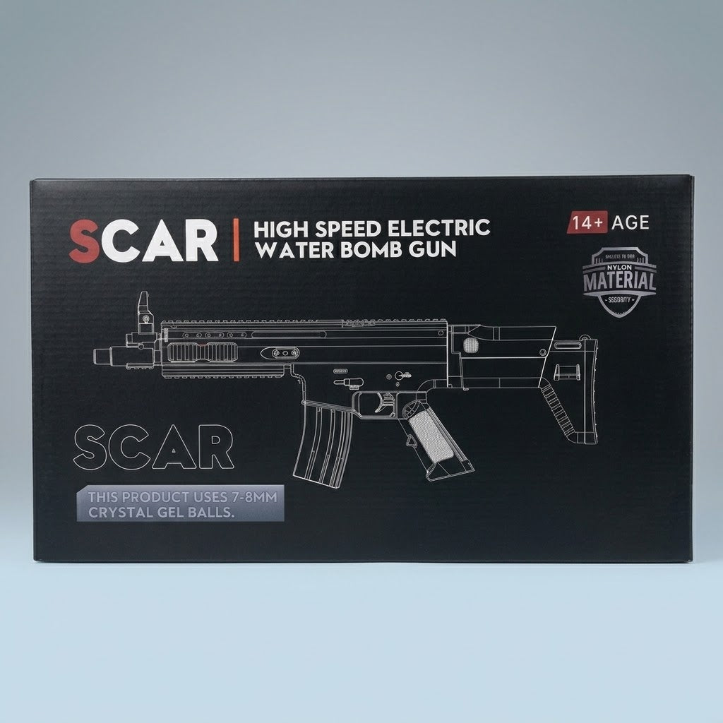 Electric Scarl Gel Blaster Gun With Smoke Muffler
