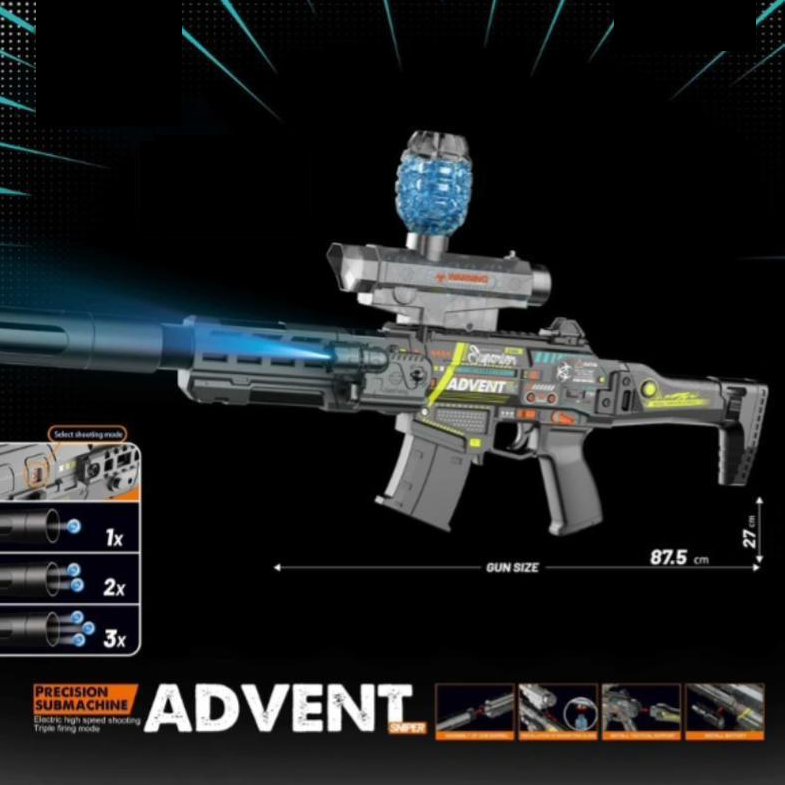 Electric Triple Firing Mode Gel Blaster Advent Sniper Gun