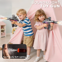 Electric UZI Spray Beat Burst Gun With Light Silencer