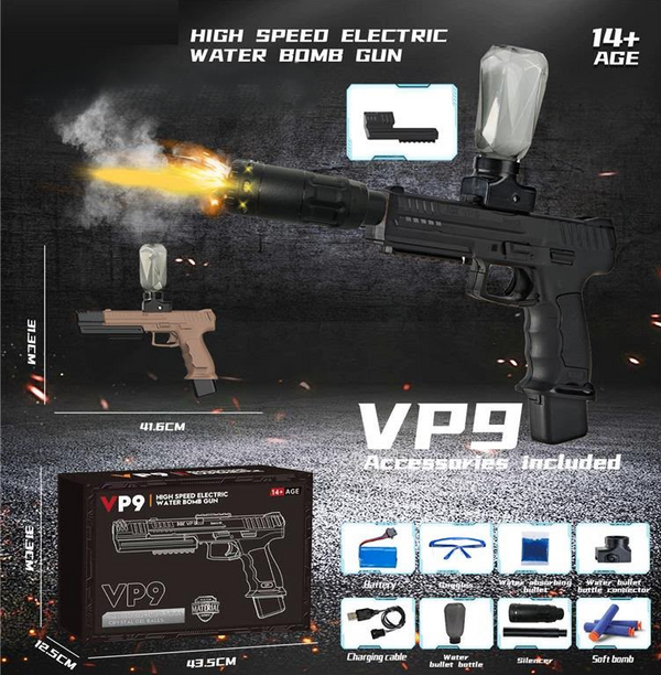 Electric VP9 Gel Blaster Gun - Nylon Version