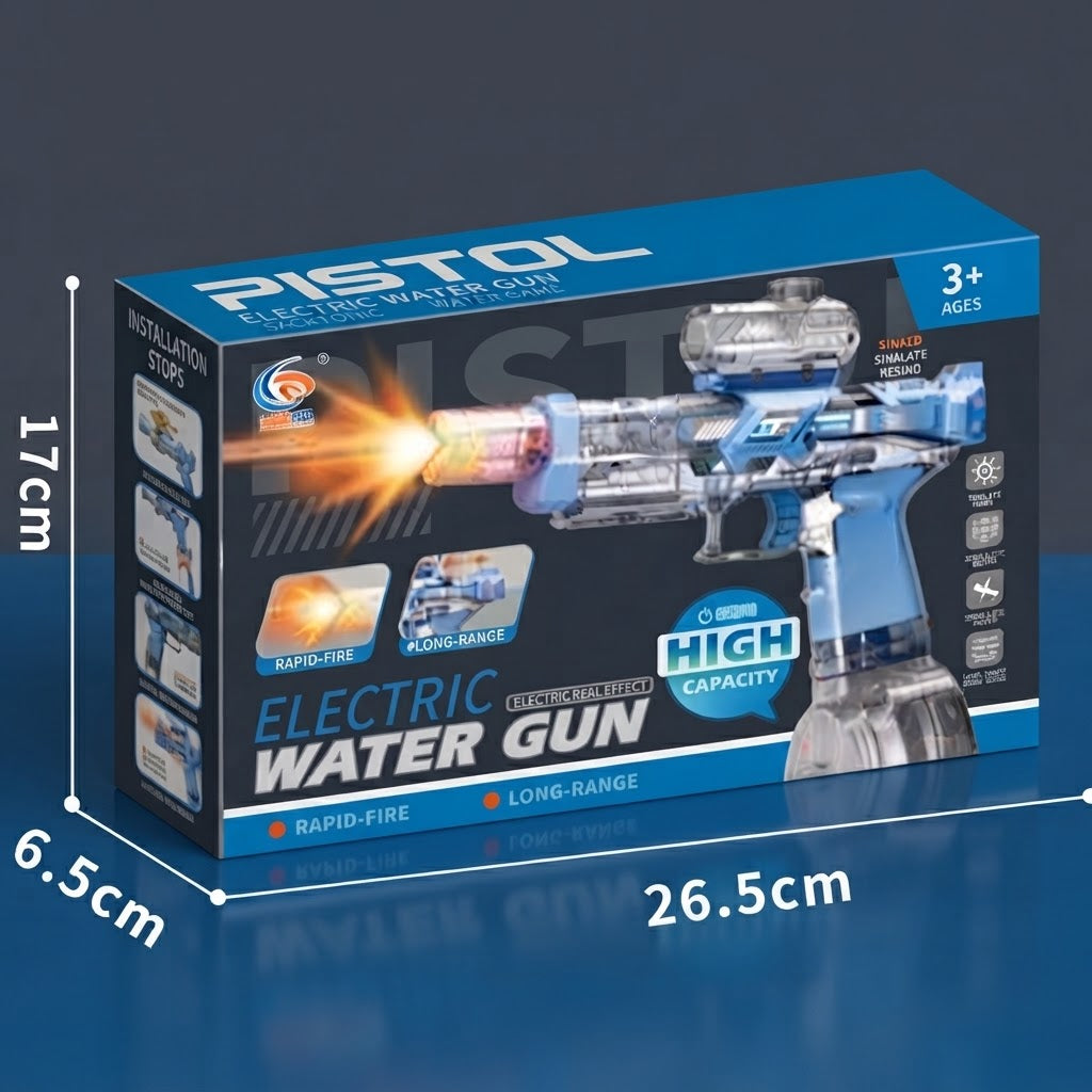 Electric Water Shooting Gun With Lights