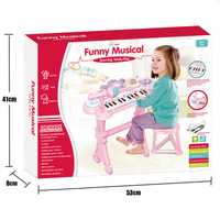 Electronic Keyboard Piano & Musical Drum With Stool