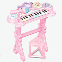 Electronic Keyboard Piano & Musical Drum With Stool