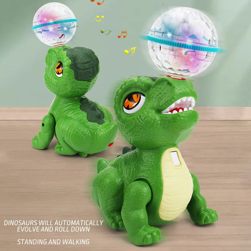 Light & Musical Stunt Dinosaur With Crystal Ball