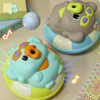 Cute Elephant Musical Ball Blowing Toy With Lights