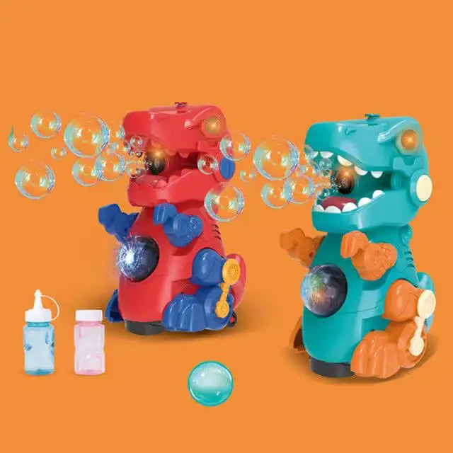 Electric Dinosaur Colorful Bubble Machine With Music