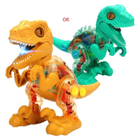 Mist Spraying Transparent Gear Dinosaur