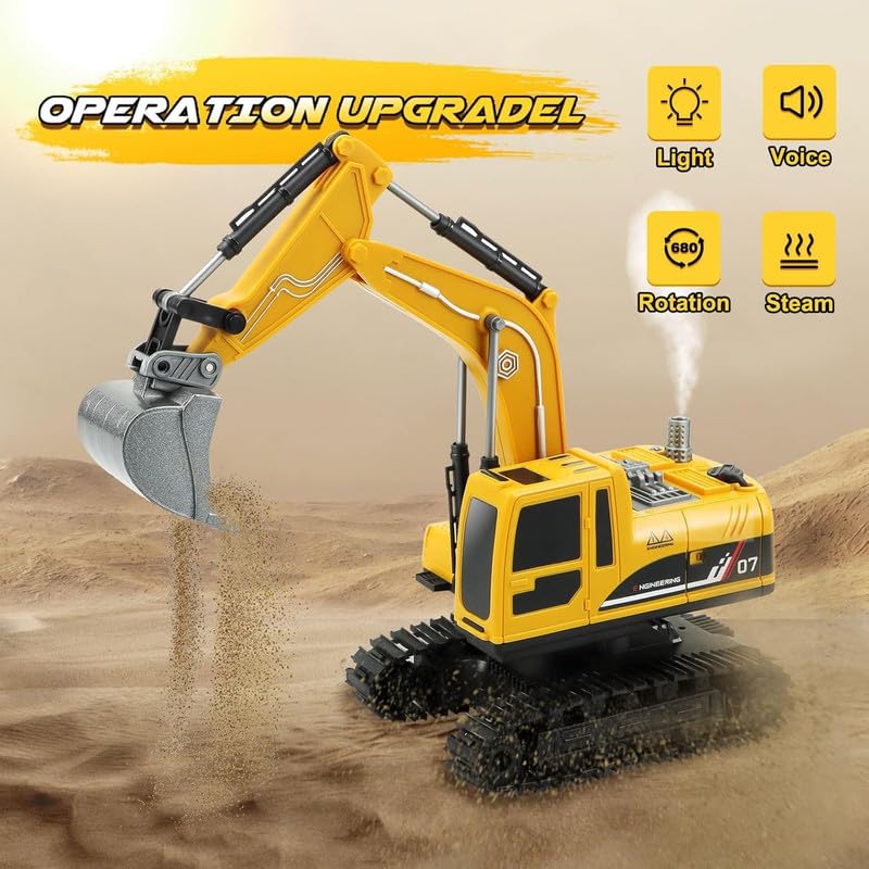 1:22 RC 2.4GHz Excavator With Smoke