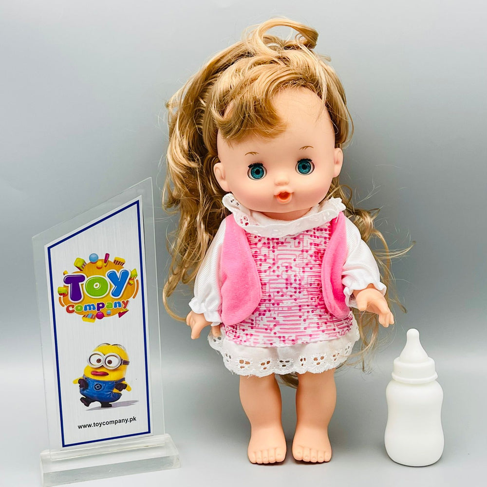 Hair Assortment Baby Doll with Feeder