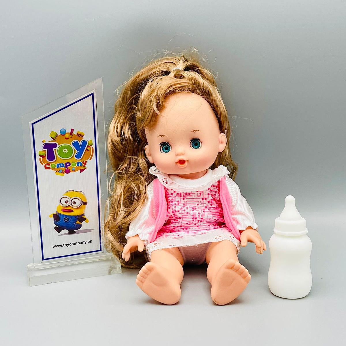 Hair Assortment Baby Doll with Feeder