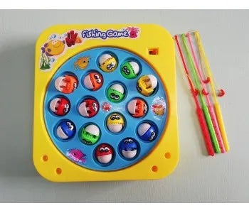 Electric Mini Fishing Game Set With 15 Fish