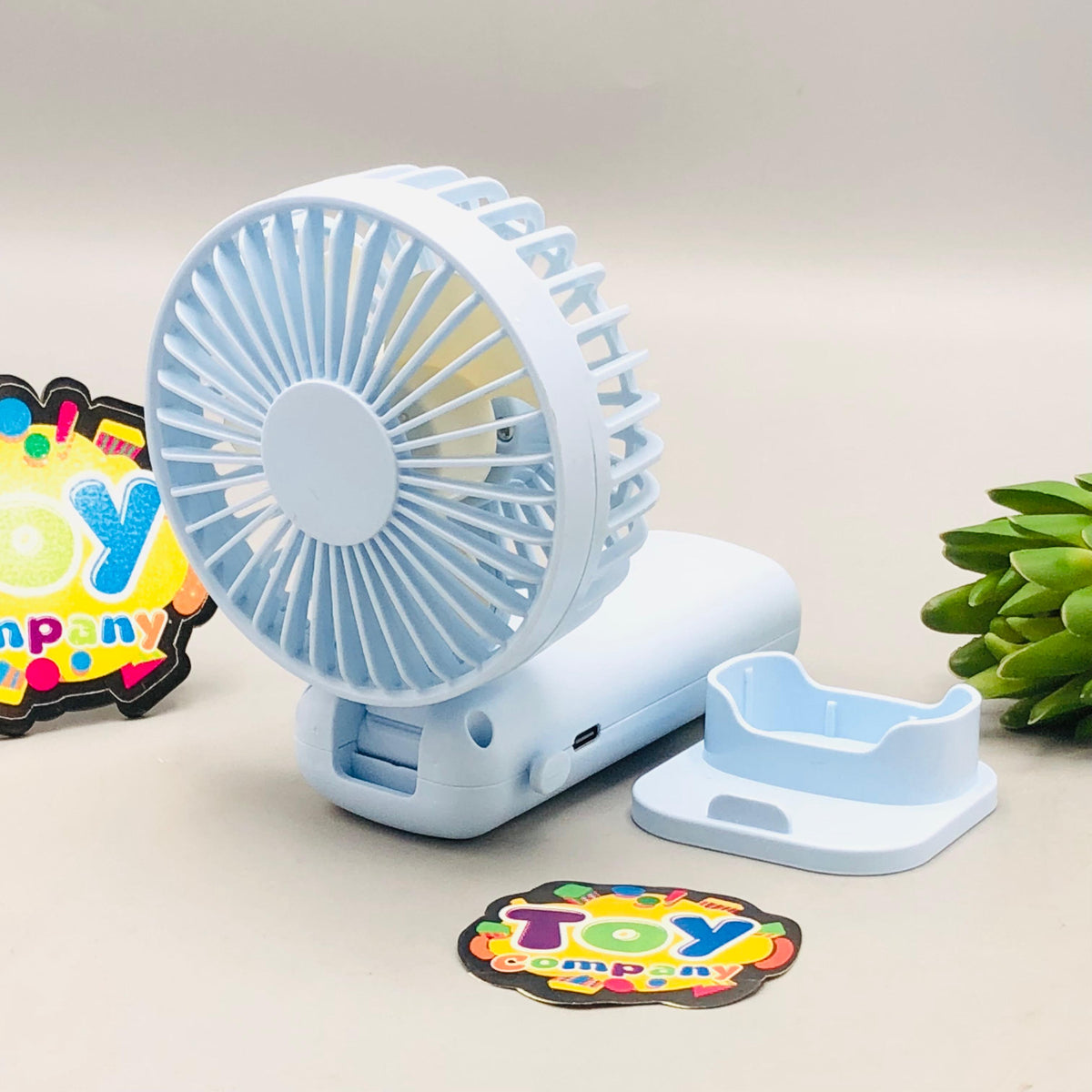 8" Rechargeable Foldable Head Digital Display Fan