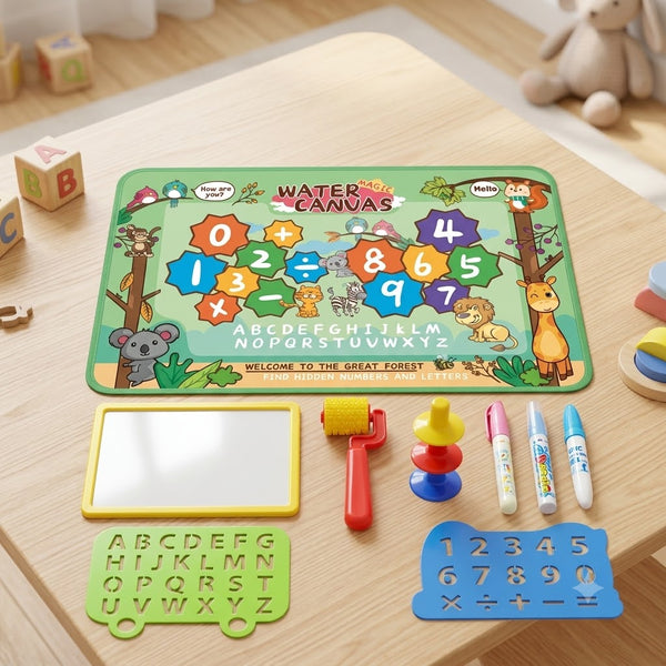 Forest Animals Theme Water Canvas Painting Mat - 150x100cm