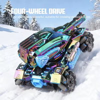 2.4G RC Gel Blaster Lateral Shooting Tank With Smoke