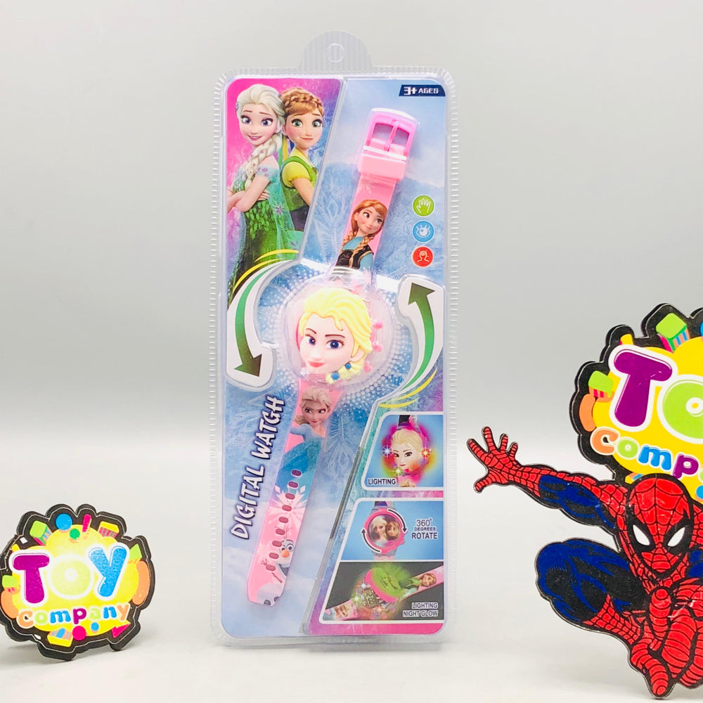 Frozen Theme Kids Digital Watch With Lights