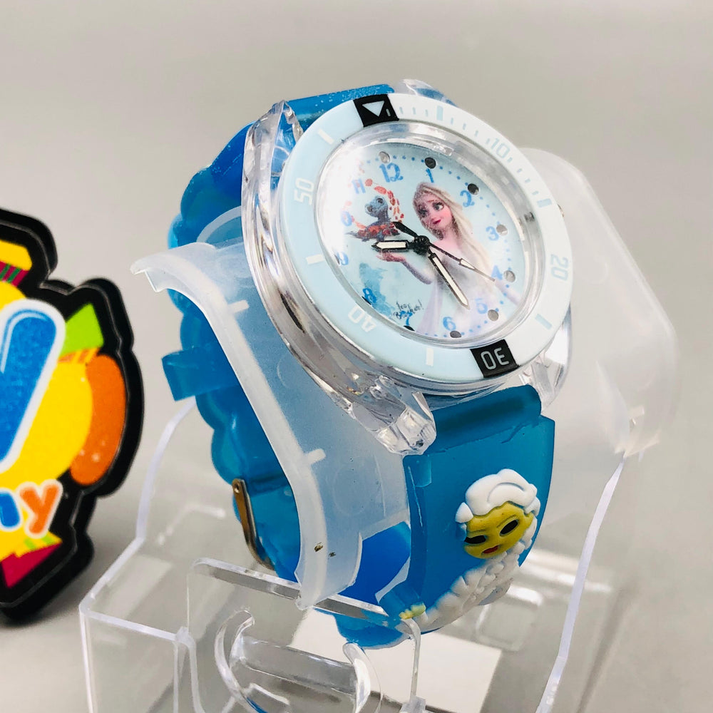 Frozen Themed Lighting Watch With Acrylic Box