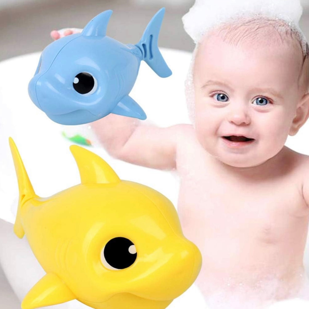 Newborn Cute Shark Bath Toy - 1Pc