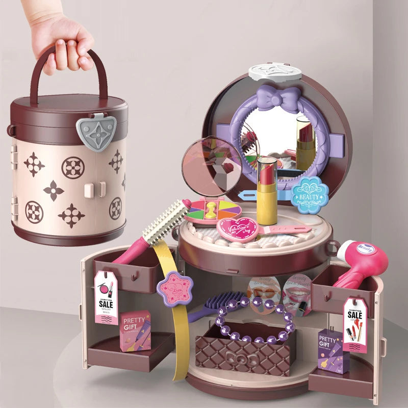 25Pcs Pretend Play Beauty Handbag Set For Girls