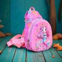 Mini Mermaid 3D Shell Kids Sling Bag