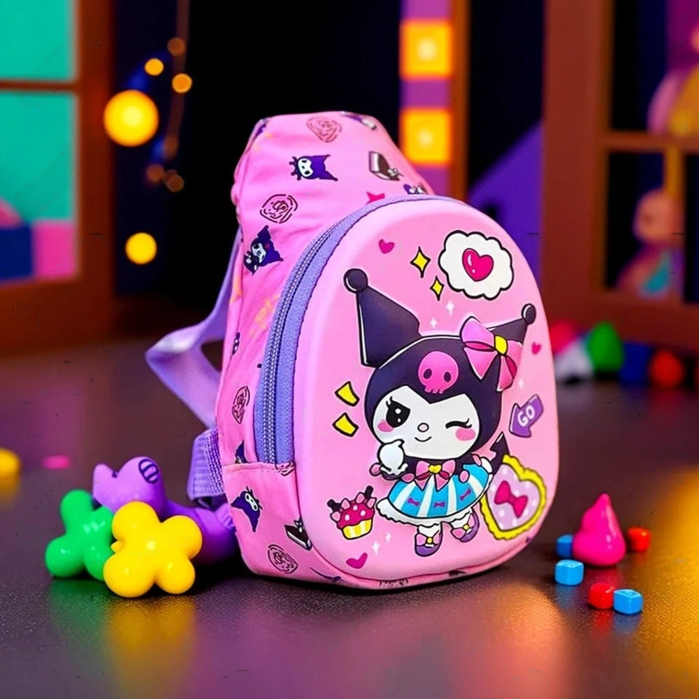 Mini Kuromi 3D Shell Kids Sling Bag