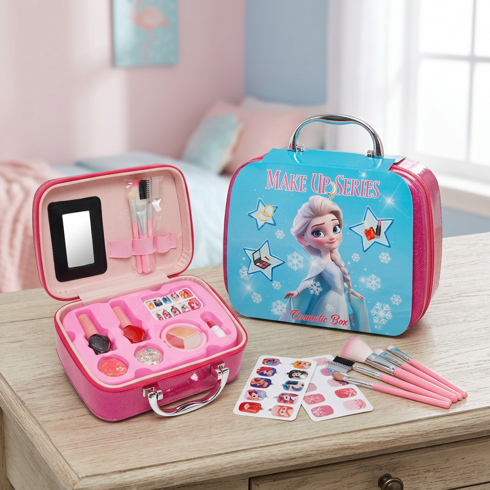 Girls Frozen Themed Beauty Makeup Bag 