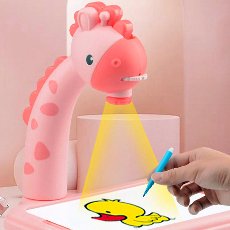 Giraffe Projection Painting Table with Music