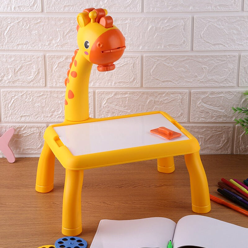 Giraffe Projection Painting Table with Music