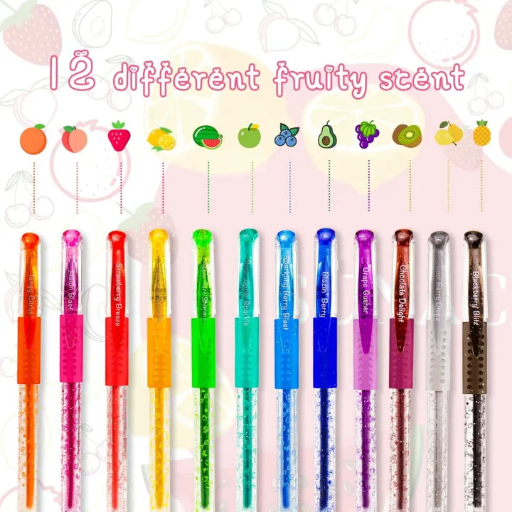 12Pcs Premium Glitter Pens 