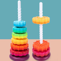 Rainbow Stacking Spinning Tower