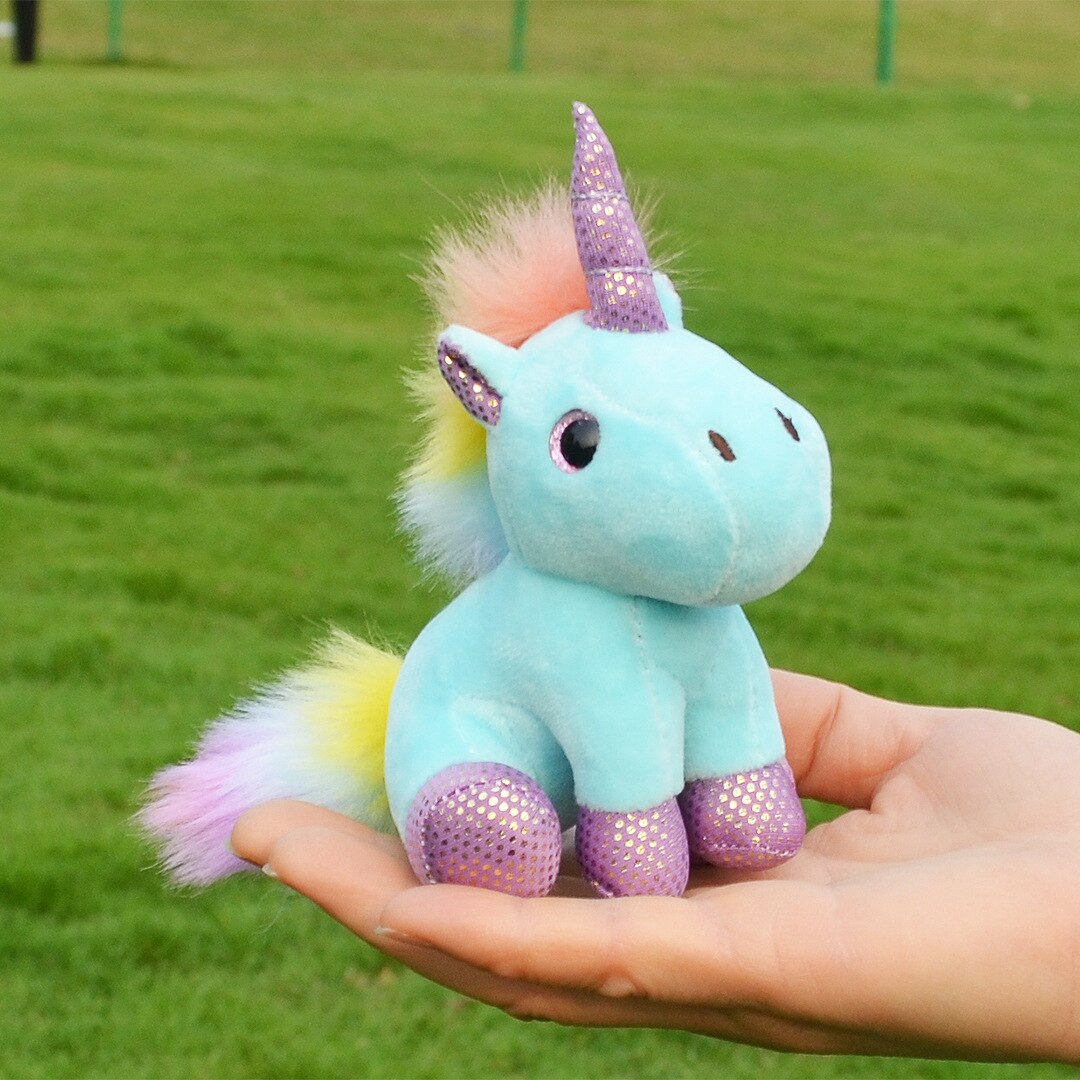 Cute Unicorn Stuffed Keychain - 1Pc