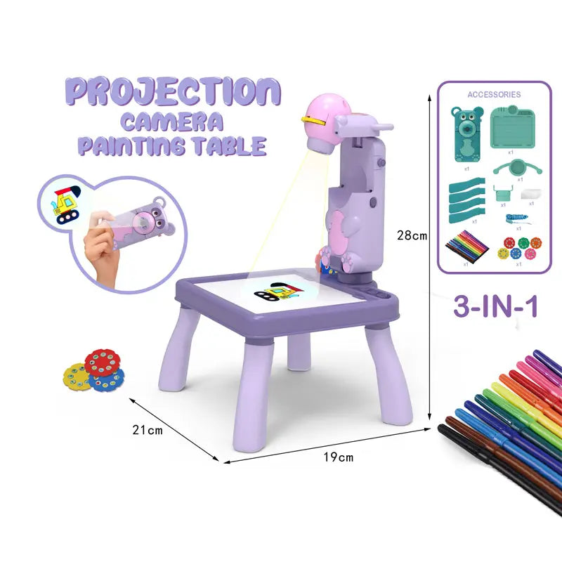 3 In 1 Projection Camera Painting Table